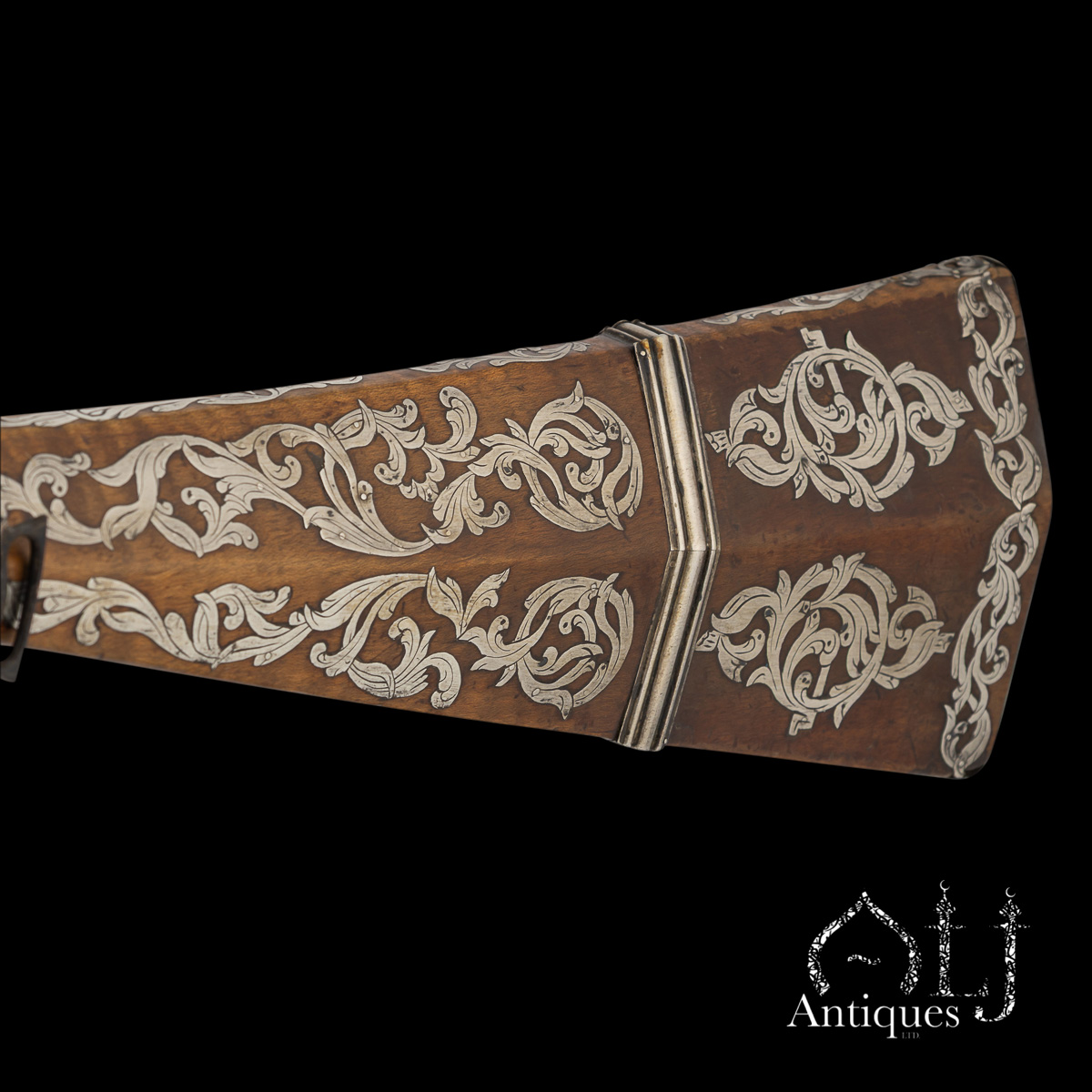 Rare Ottoman Miquelet-Lock Carbine (Short Tüfek) with Raised Gold Damascened Steel and Silver-Inlaid Stock Ottoman Empire, Balkan Provinces, circa 1800 - Image 28